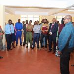 Jane Thiomi (far left), Associate Director of HIV Prevention and GBV, LVCT Health, addressing the Kerugoya Court Users Committee on types of violence during the training
